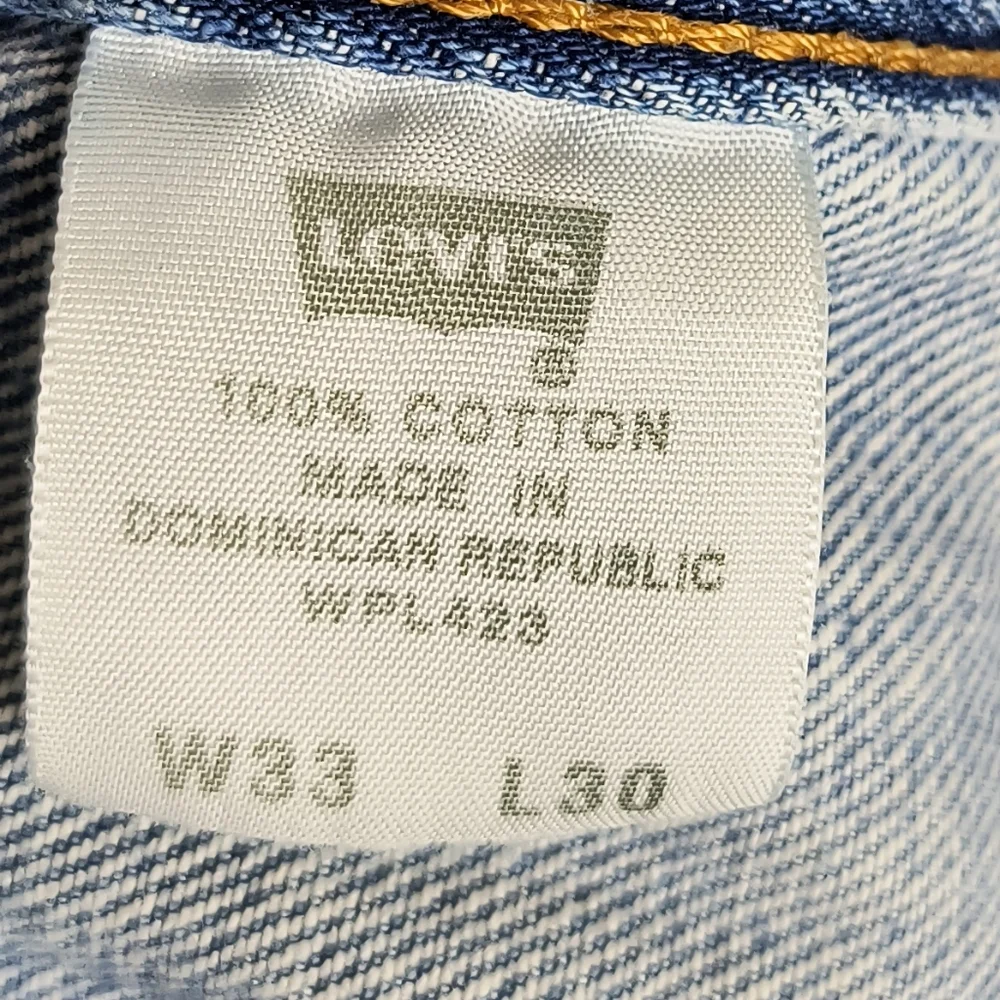 Levi's 501 Straight Leg Denim Pant Men's Size 33X30  Medium Wash Workwear_11